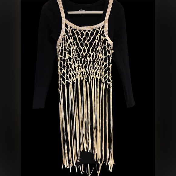 Urban Outfitters Ribbon Bow Fringe Top NWT - Picture 1 of 6